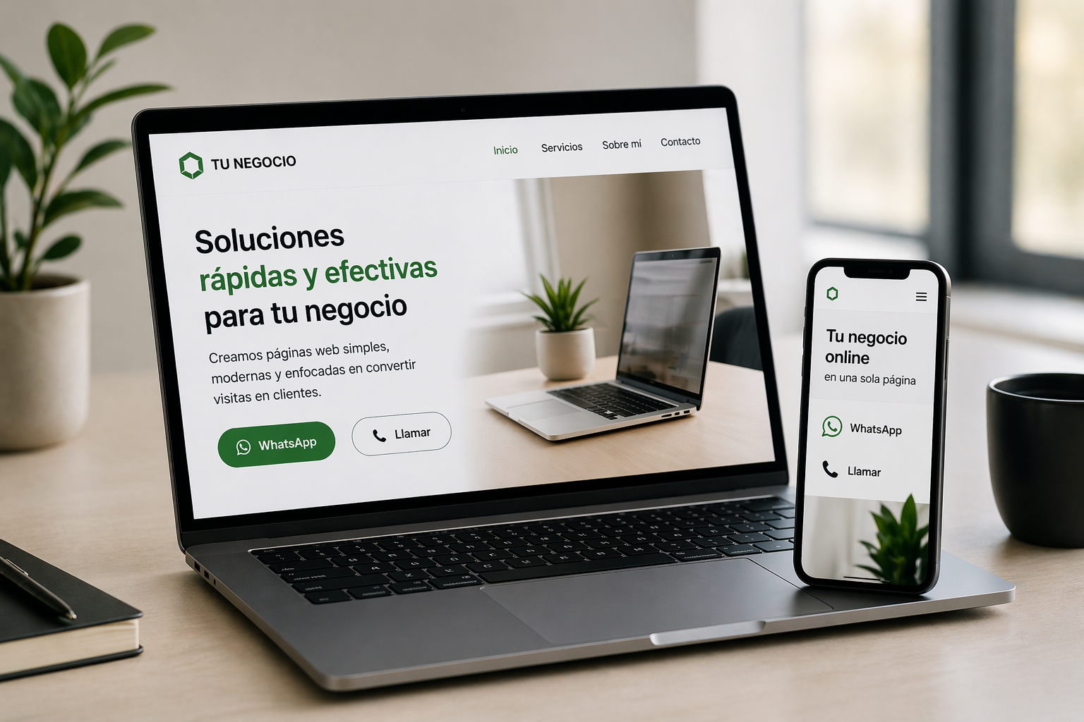 Pack landing page profesional